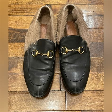 gucci kangaroo fur loafers|gucci loafers.